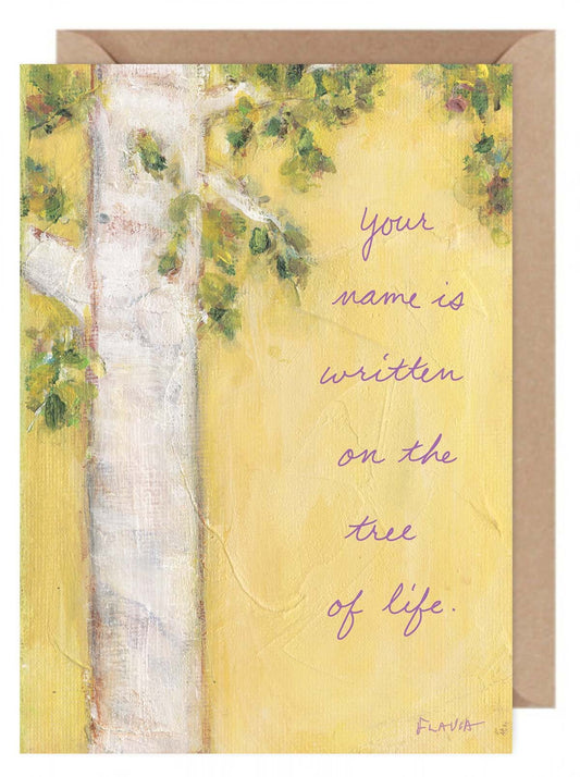 Your Name  - a Flavia Weedn inspirational greeting card  0101-0013