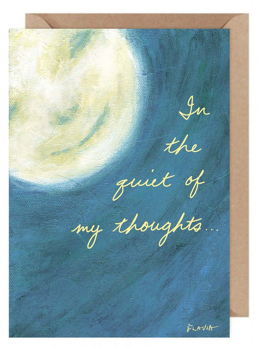 Thoughts - a Flavia Weedn inspirational greeting card  0101-0030