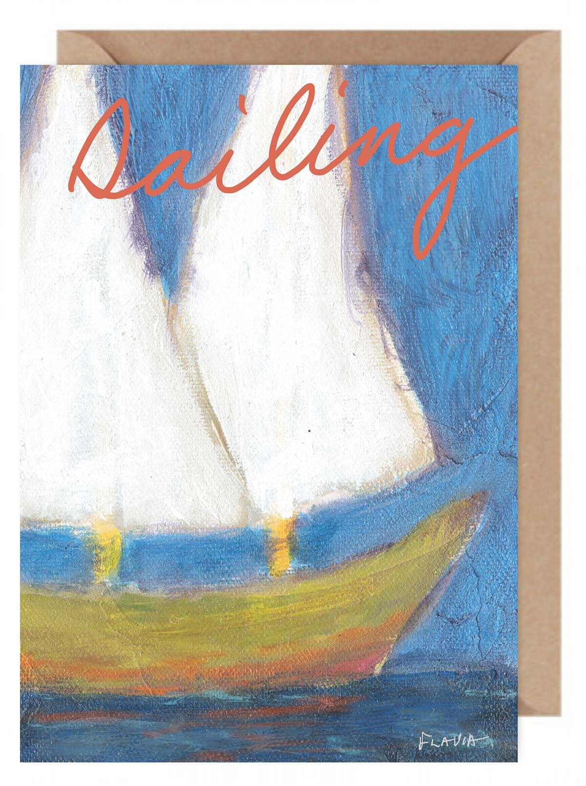 Sailing - a Flavia Weedn inspirational greeting card  0101-0036