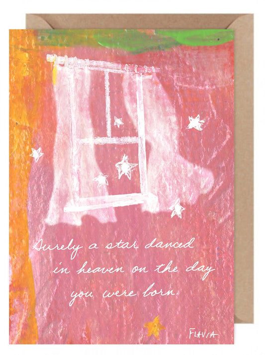 Star Danced in Heaven  - a Flavia Weedn inspirational greeting card  0101-0043