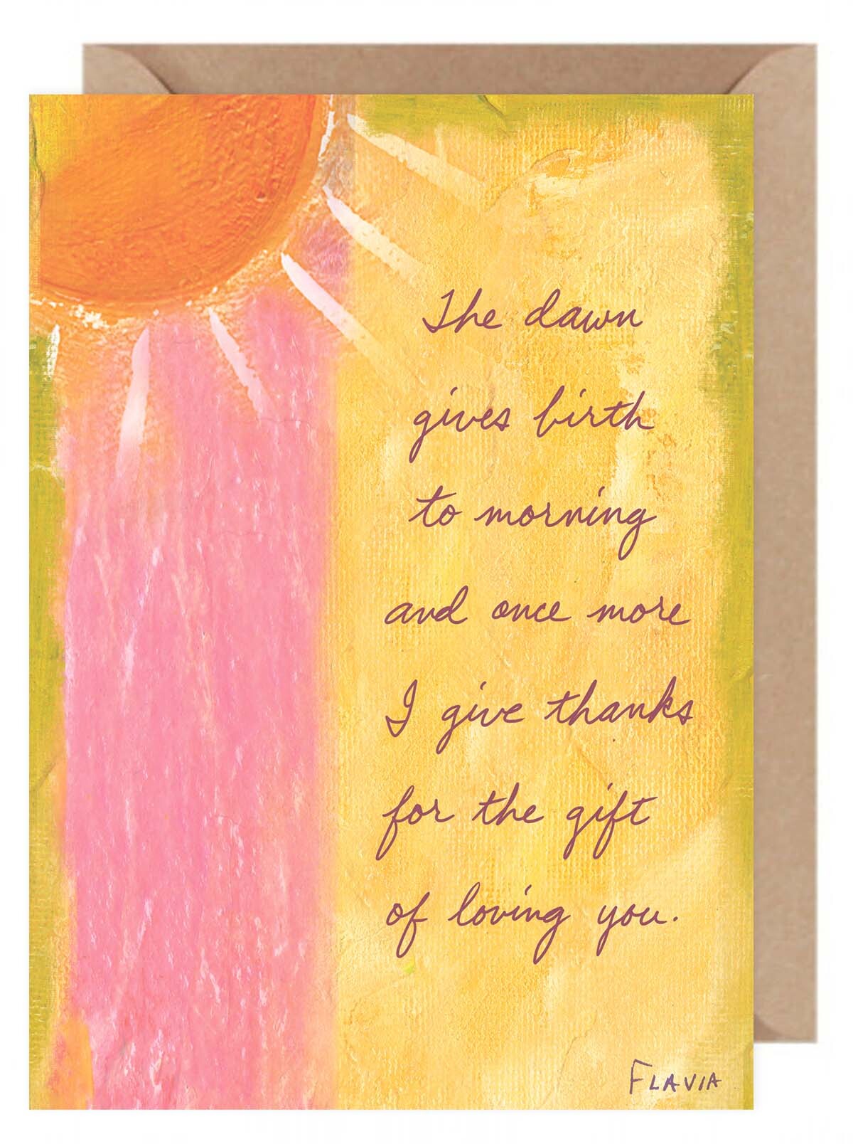 Loving You - a Flavia Weedn inspirational greeting card  0101-0045