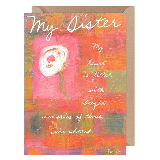 My Sister - a Flavia Weedn inspirational greeting card   0101-0050