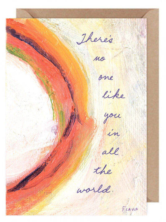 No One Like You  - a Flavia Weedn inspirational greeting card  0101-0052