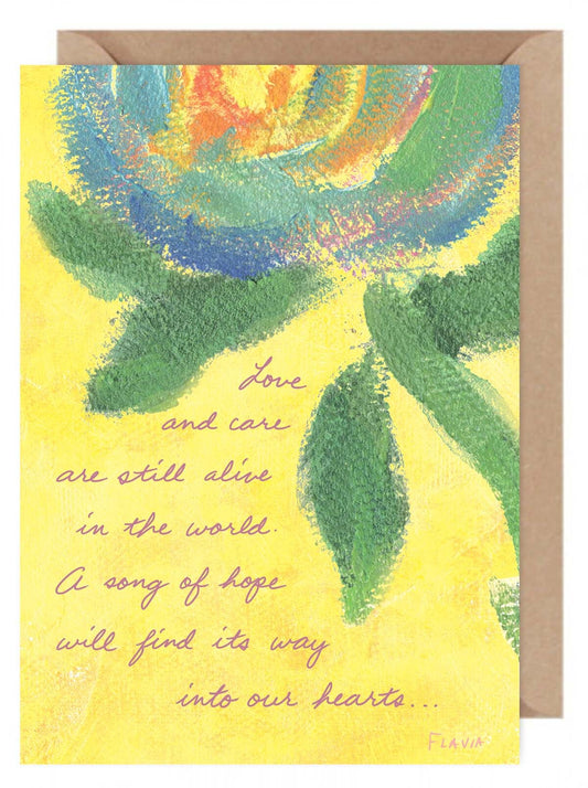 Song of Hope - a Flavia Weedn inspirational greeting card  0101-0054