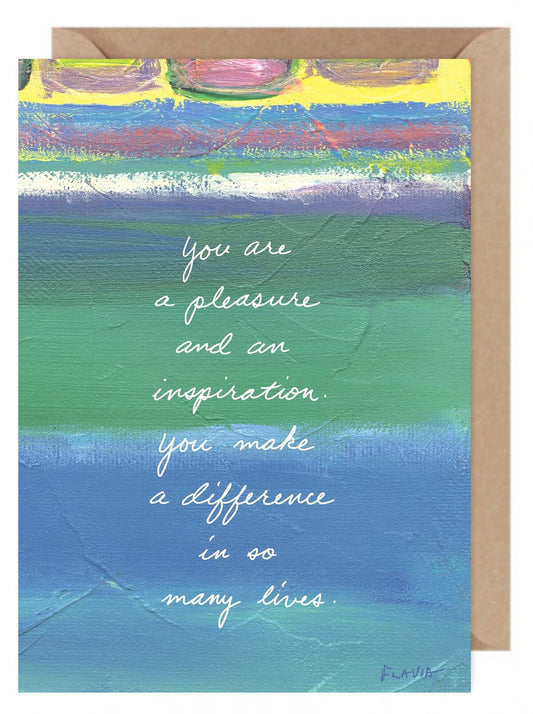 You Make a Difference - a Flavia Weedn inspirational greeting card   0101-0059