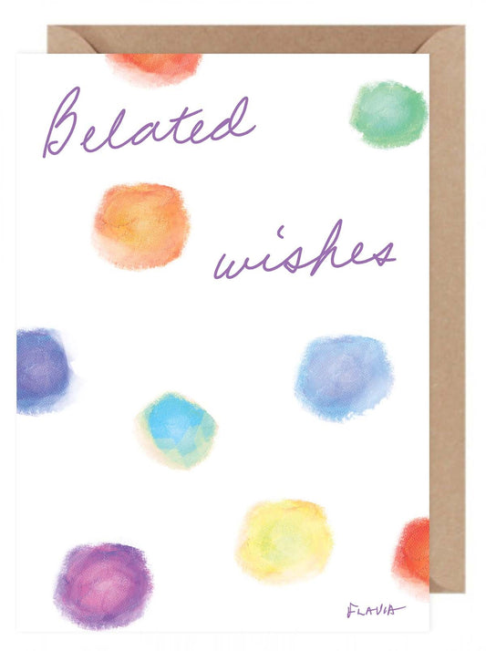 Belated Wishes - a Flavia Weedn inspirational greeting card   0101-0061
