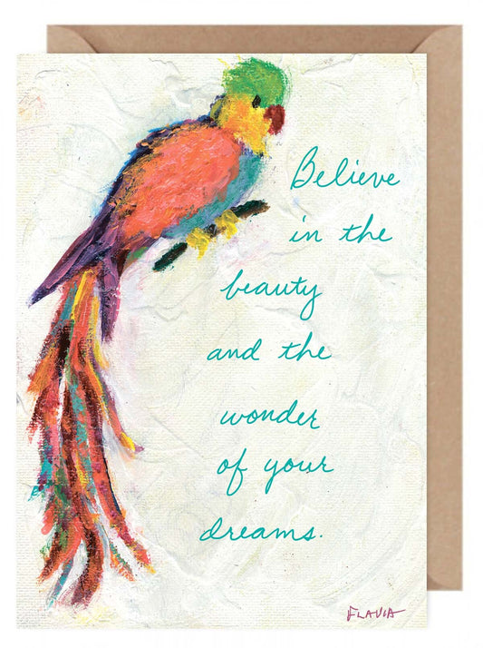 Believe - a Flavia Weedn inspirational greeting card  0101-0078