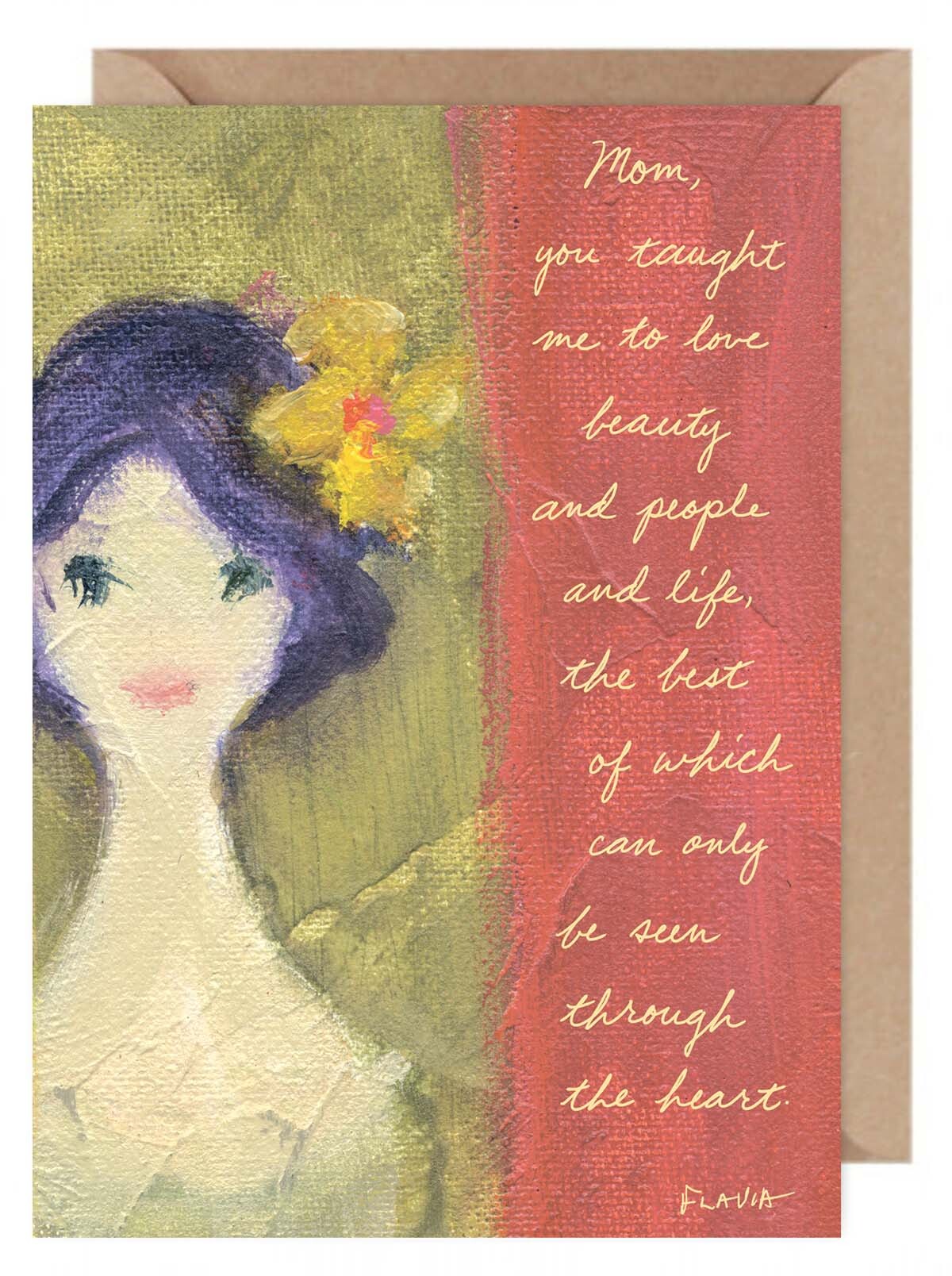 Mom - a Flavia Weedn inspirational greeting card   0101-0090