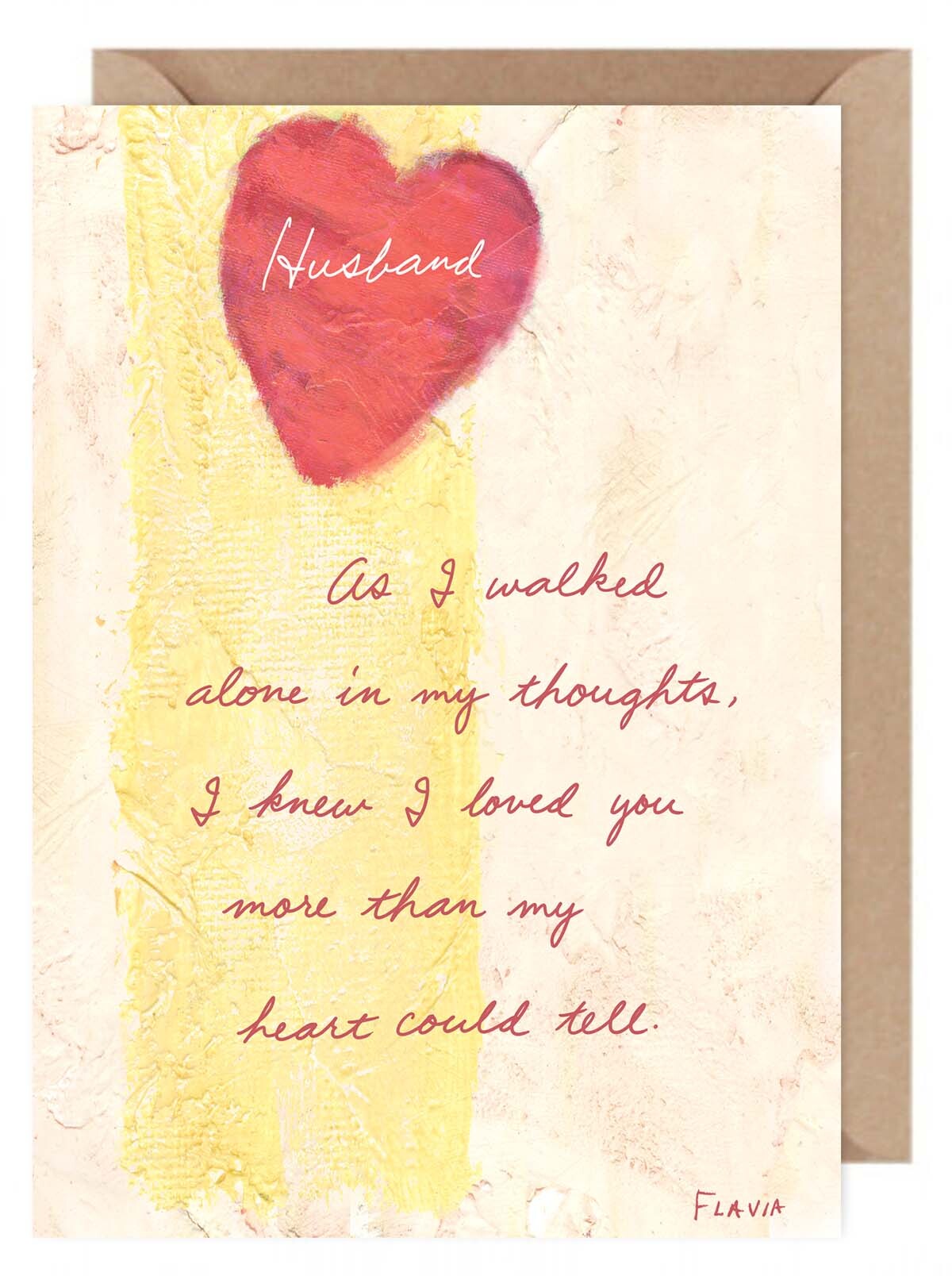 Husband - a Flavia Weedn inspirational greeting card  0101-0099