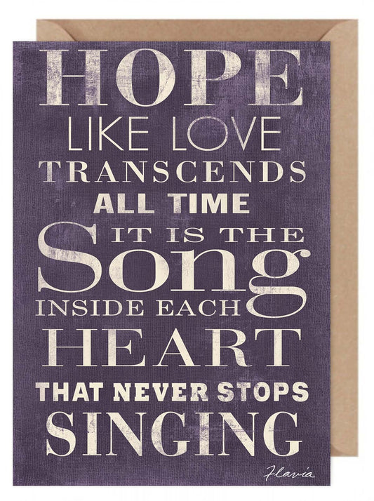 Hope - a Flavia Weedn inspirational greeting card  0401-8723