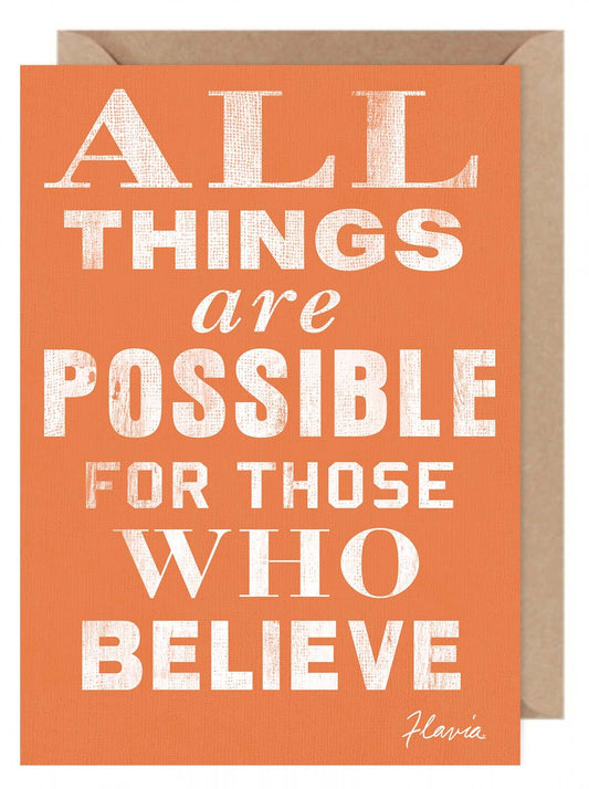 All Things are Possible - a Flavia Weedn inspirational greeting card  0401-8727