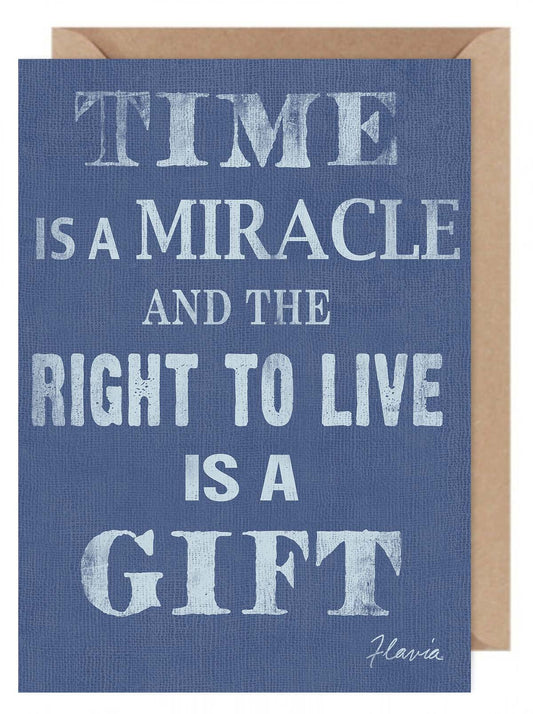 Time is a Miracle - a Flavia Weedn inspirational greeting card  0402-3994