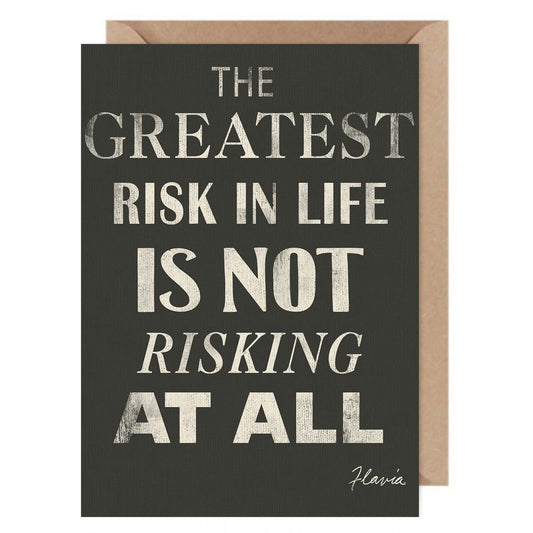 The Greatest Risk - a Flavia Weedn inspirational greeting card  0402-3997