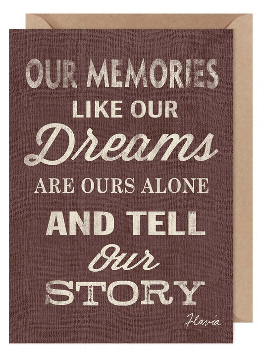 Our Memories - a Flavia Weedn inspirational greeting card 0402-4001