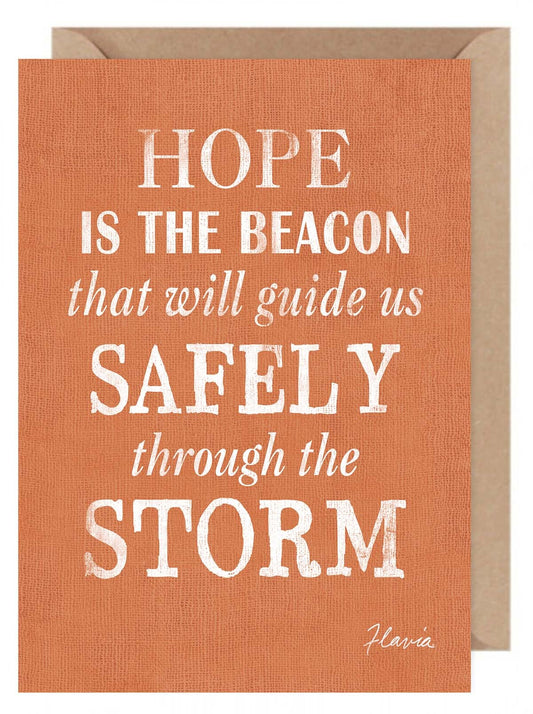 Hope is the Beacon - a Flavia Weedn inspirational greeting card 0402-4007