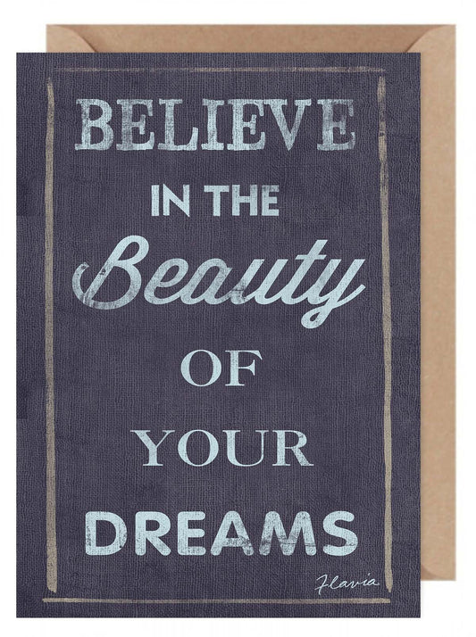 Believe in the Beauty - a Flavia Weedn inspirational greeting card 0402-4010