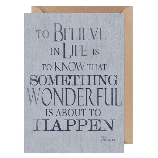 To Believe - a Flavia Weedn inspirational greeting card 0402-4023
