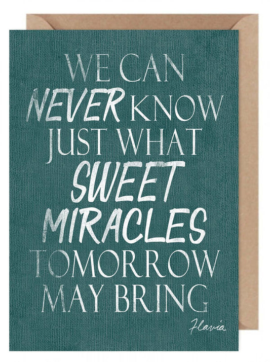 Sweet Miracles - a Flavia Weedn inspirational greeting card 0402-4031
