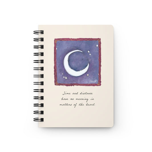 Flavia Classic Celestial Spiral Bound Journal | Moon & Stars Design, Inspirational Diary, Gift for Writers, Travelers, Art Lovers, Lunar Notebook