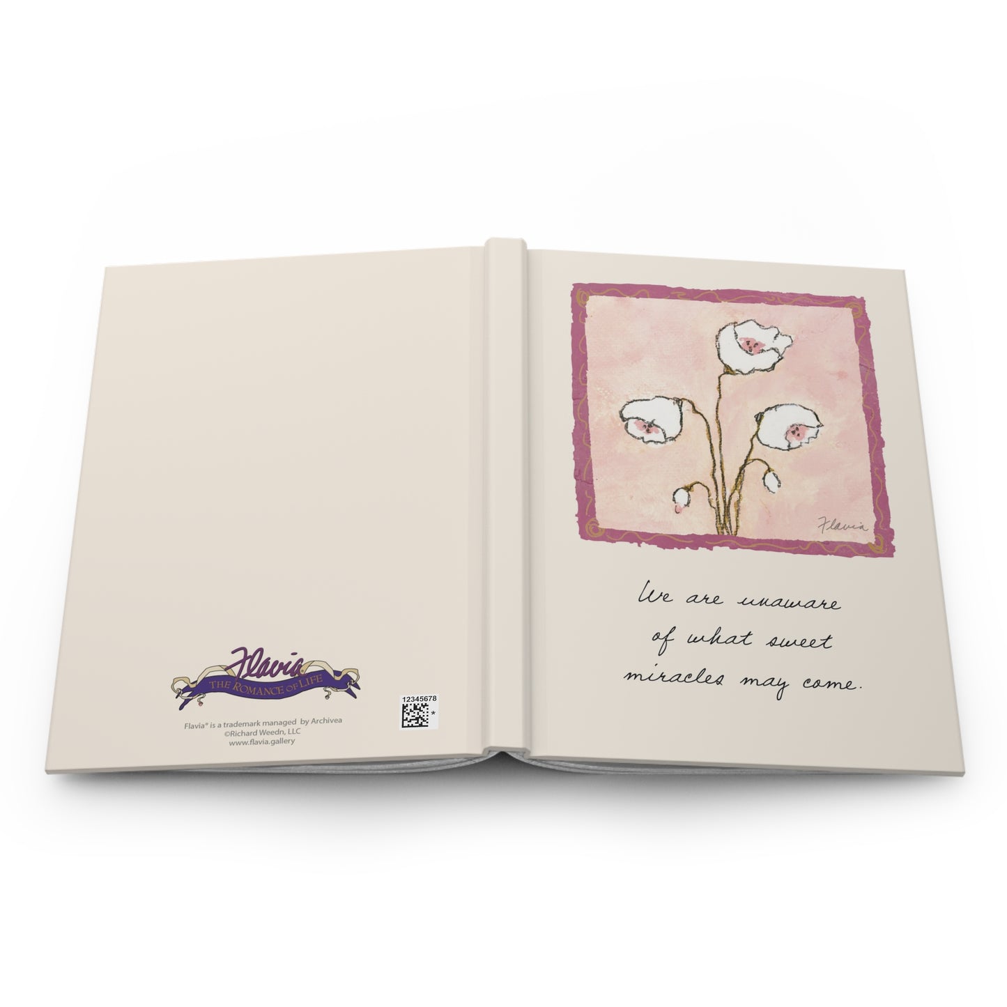 Flavia Classic Hardcover Journal - Sweet Miracles