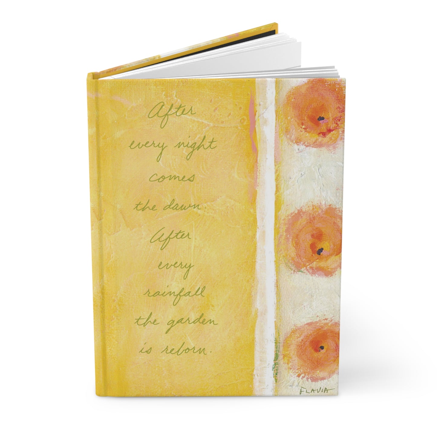 Flavia Tapestry Hardcover Journal - After every night