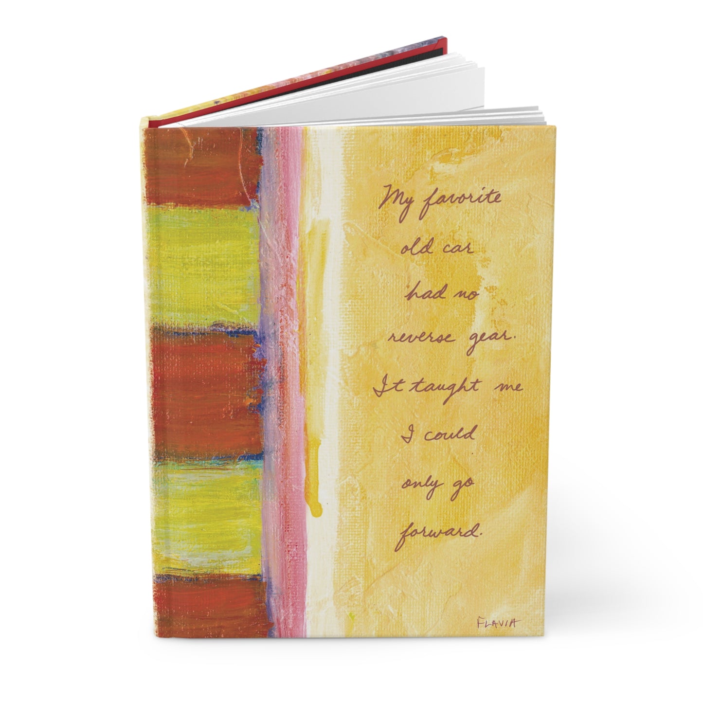 Flavia Tapestry Hardcover Journal - Could only go forward