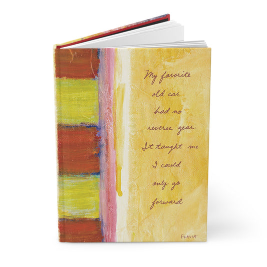 Flavia Tapestry Hardcover Journal - Could only go forward