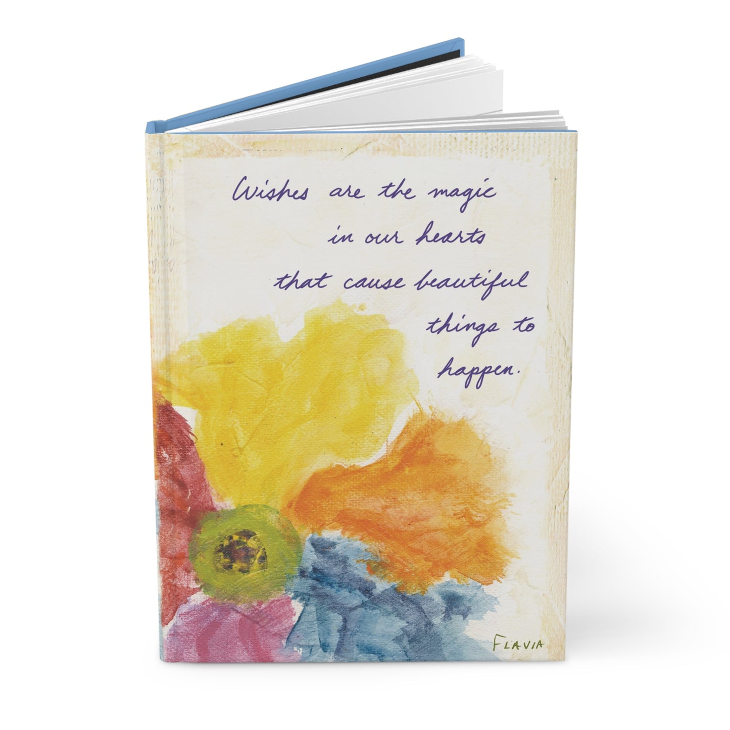 Flavia Tapestry Hardcover Journal - Wishes are the Magic
