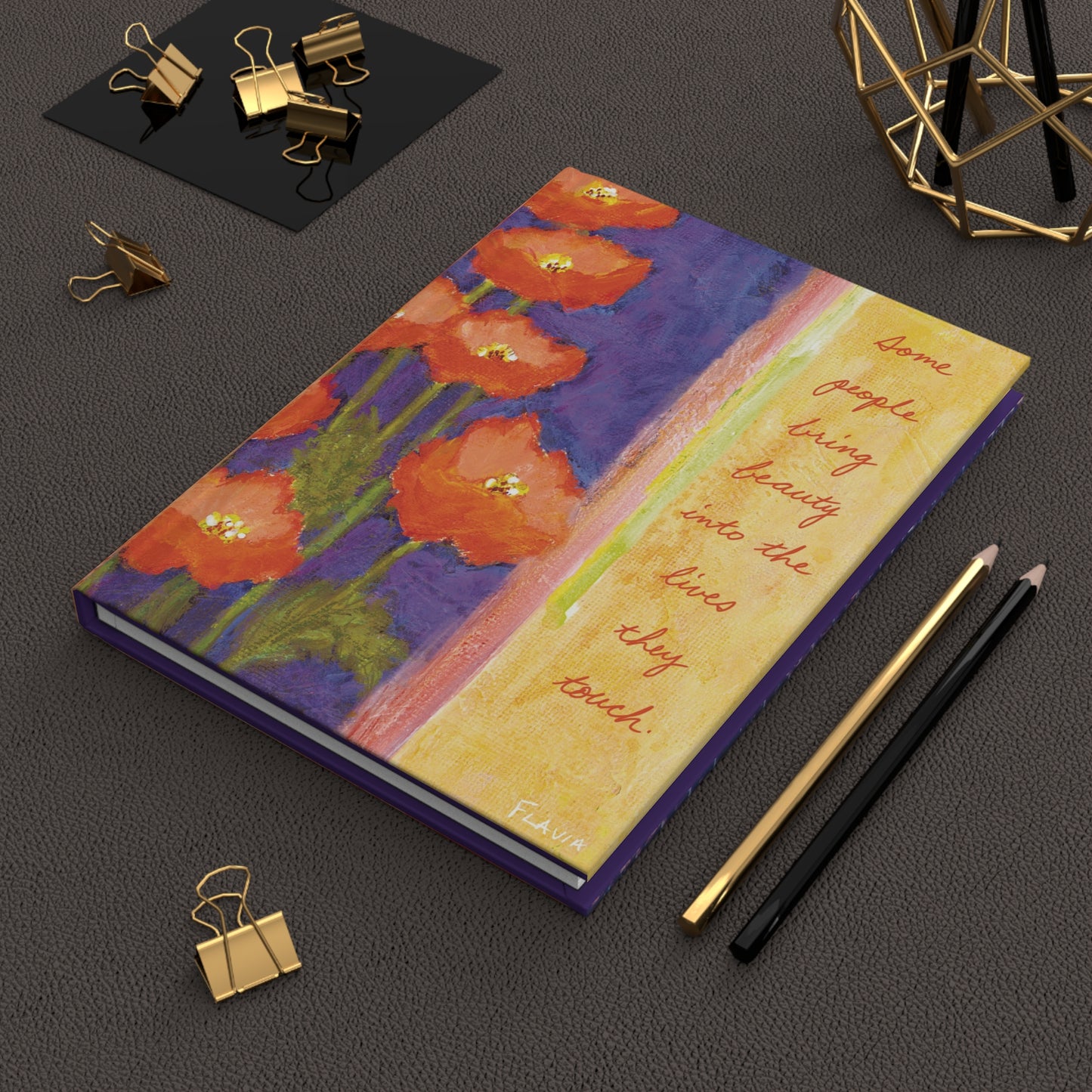 Flavia Tapestry Hardcover Journal - Some People