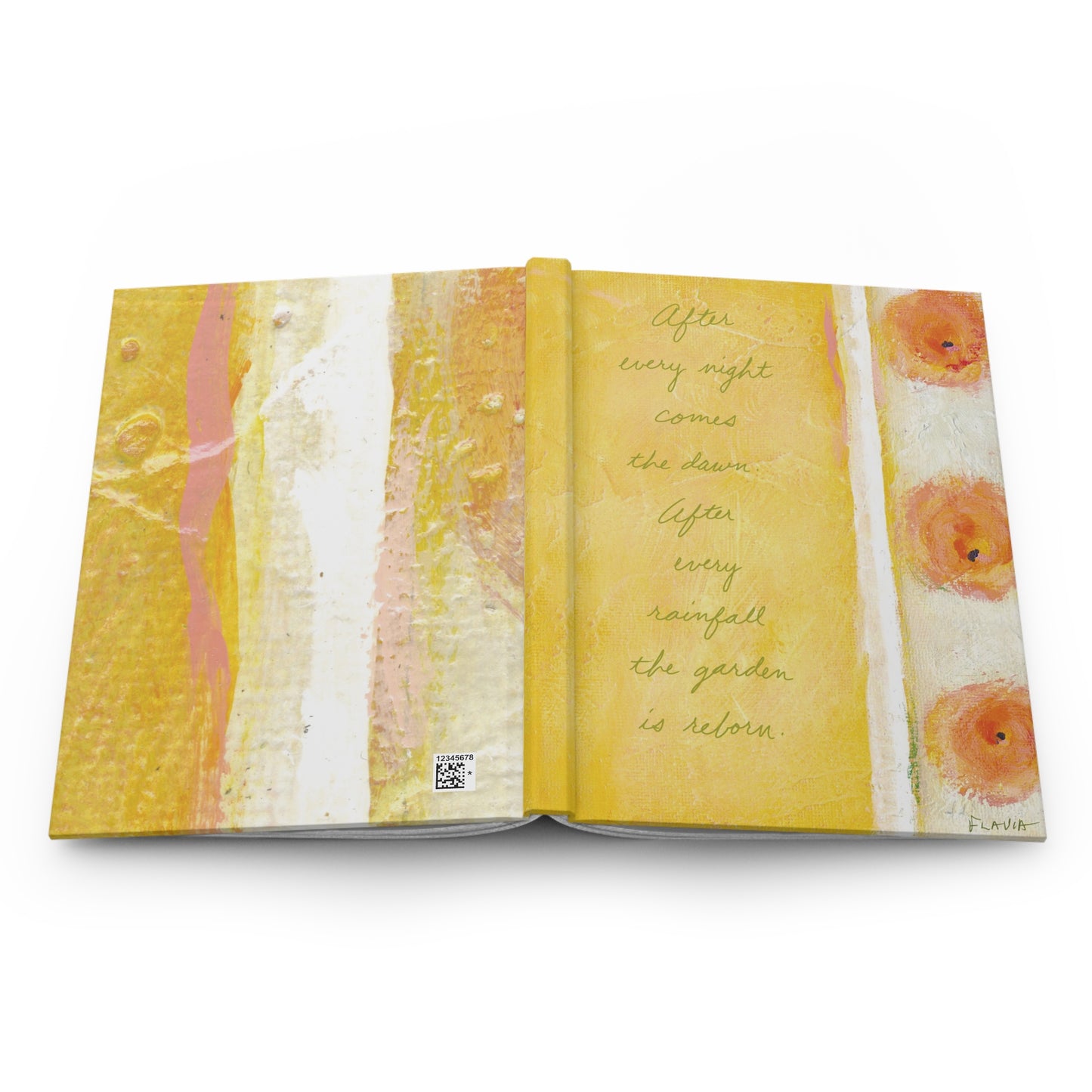 Flavia Tapestry Hardcover Journal - After every night