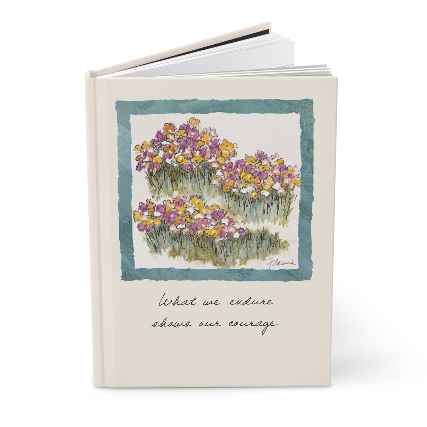 Flavia Classic Hardcover Journal - What we endure