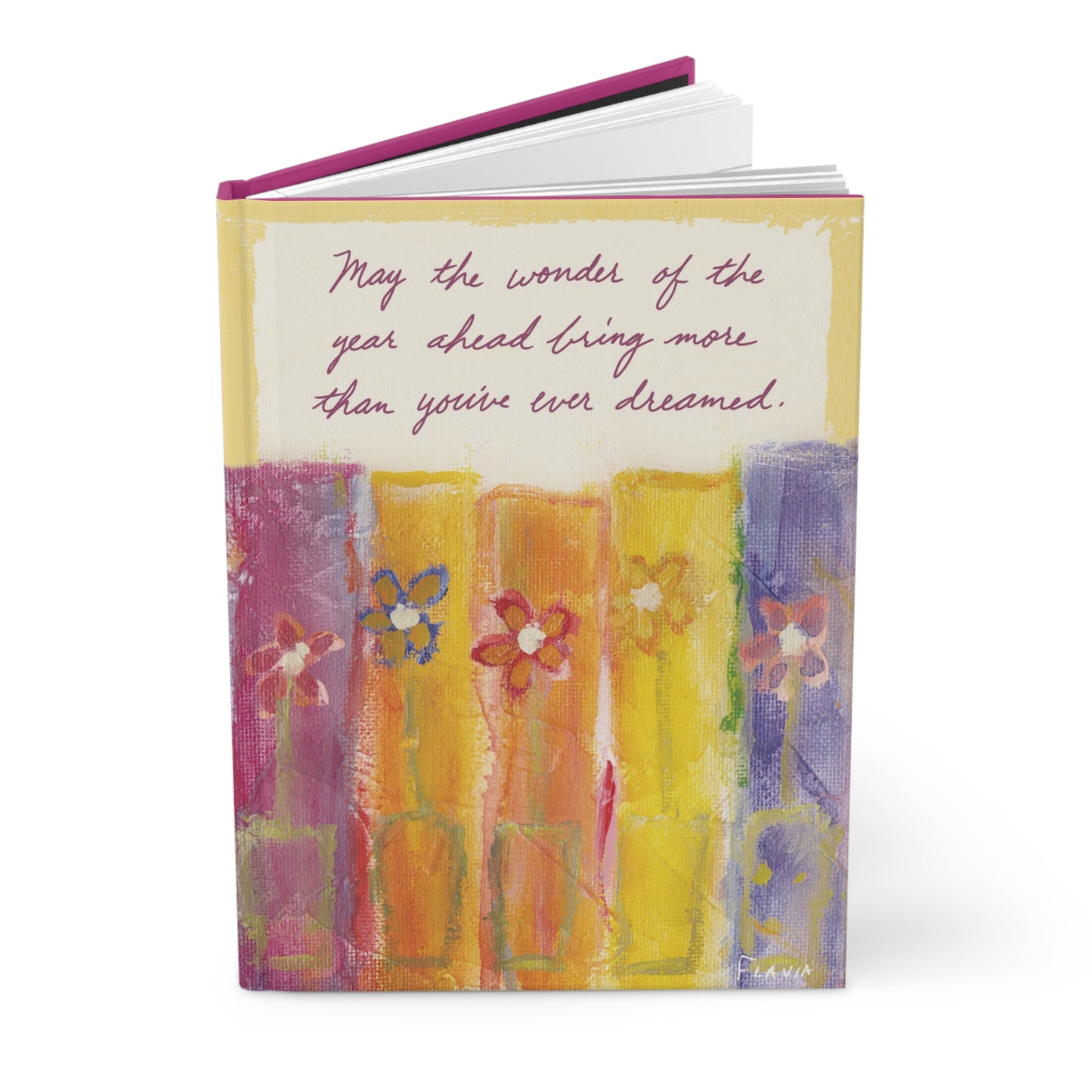 Flavia Hardcover Journal - Wonder of the Year Ahead