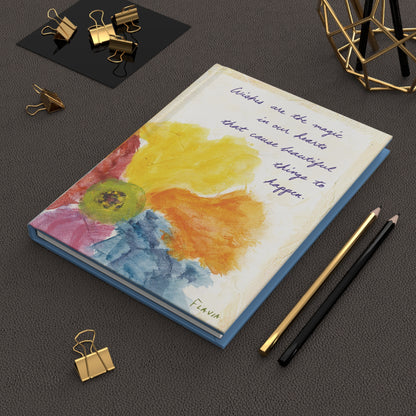 Flavia Tapestry Hardcover Journal - Wishes are the Magic