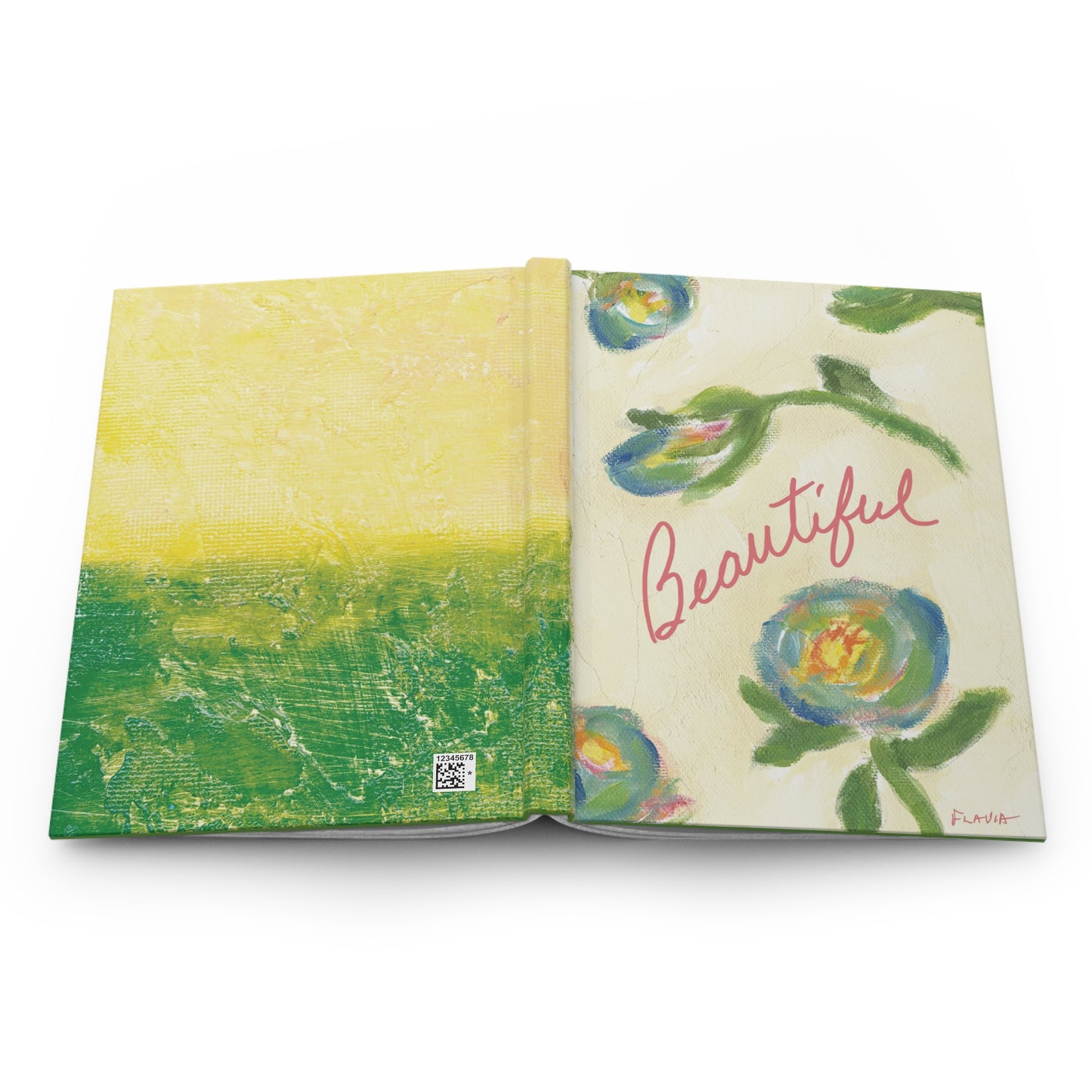 Flavia Hardcover Journal - Beautiful