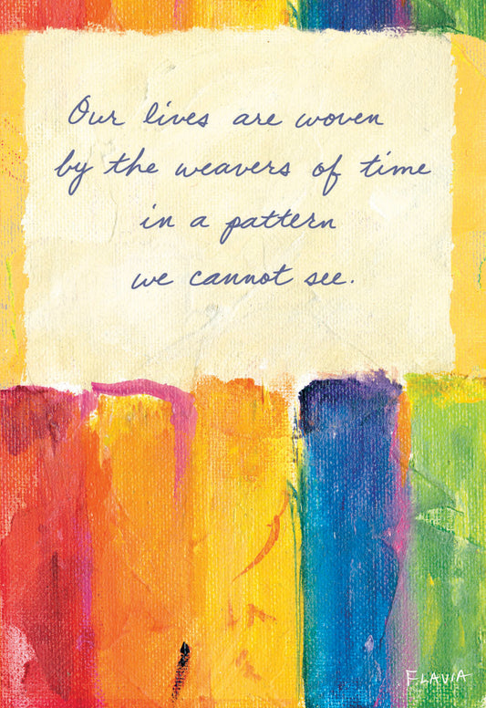 Weavers Of Time - a Flavia Weedn inspirational greeting card 4242-0008