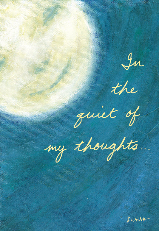 Quiet Thoughts - a Flavia Weedn inspirational greeting card 4242-0030