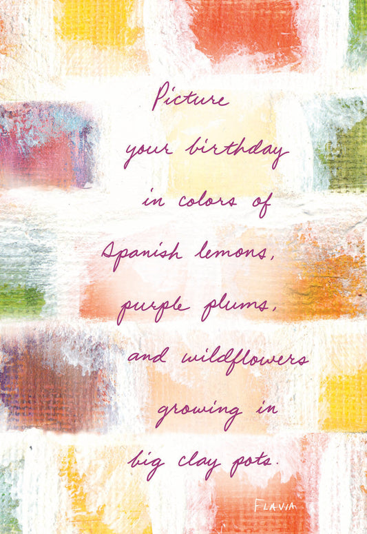 Picture Your Birthday - a Flavia Weedn inspirational greeting card 4242-0052