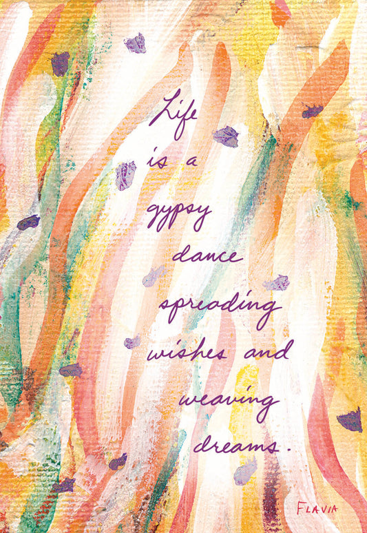Gypsy Dance - a Flavia Weedn inspirational greeting card 4242-0054