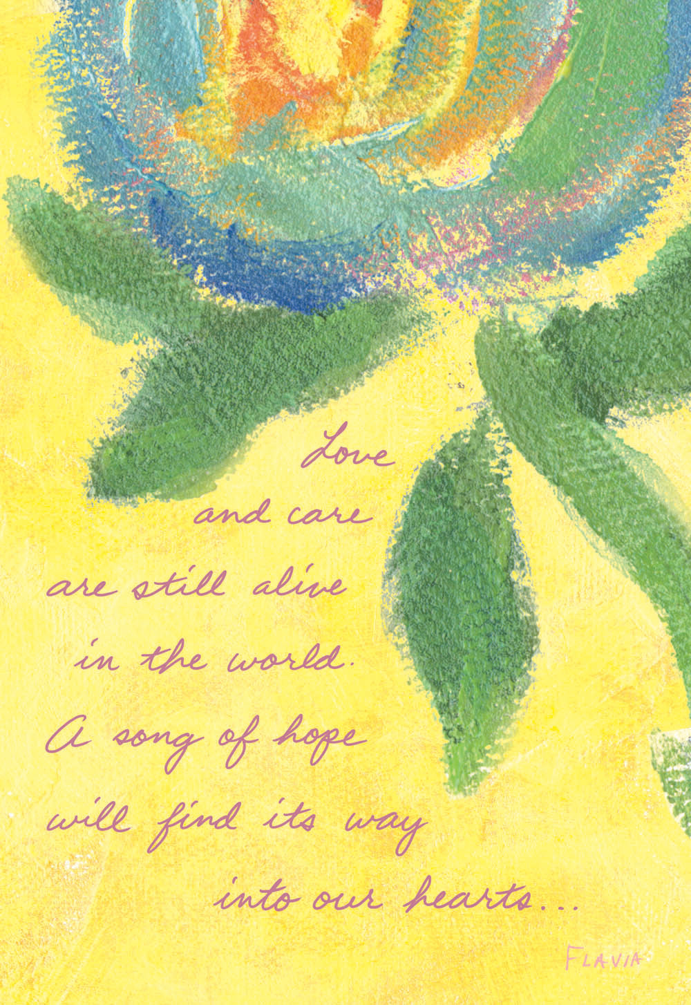 Song Of Hope - a Flavia Weedn inspirational greeting card 4242-0055