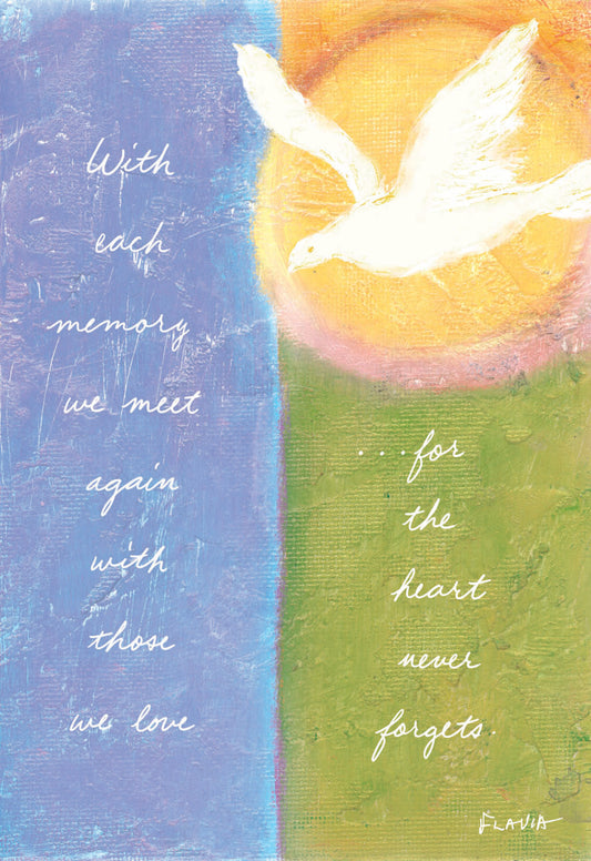 The Heart Never Forgets - a Flavia Weedn inspirational greeting card 4242-0058