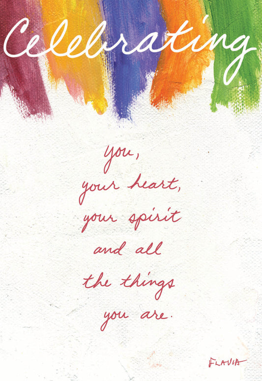 Celebrating - a Flavia Weedn inspirational greeting card 4242-0070