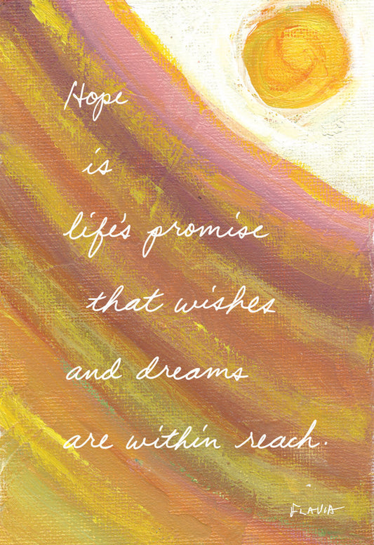 Hope - a Flavia Weedn inspirational greeting card 4242-0071