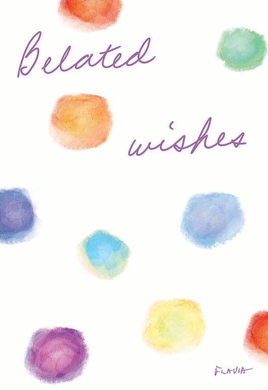 Belated Wishes - a Flavia Weedn inspirational greeting card 4242-0075