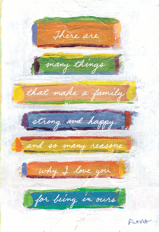Many Reasons - a Flavia Weedn inspirational greeting card 4242-0093