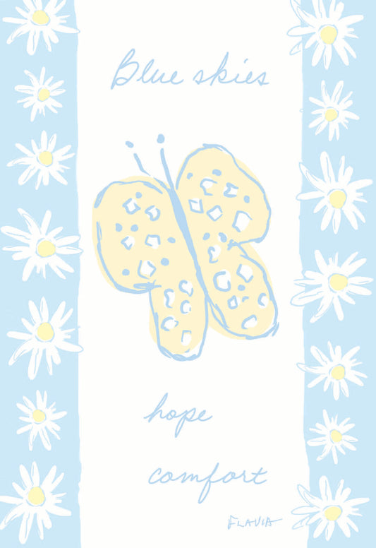 Blue Skies - a Flavia Weedn inspirational greeting card 4242-0100