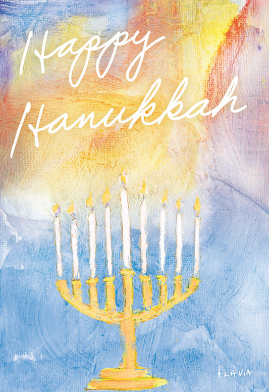 Happy Hanukkah - a Flavia Weedn inspirational greeting card 4242-0104