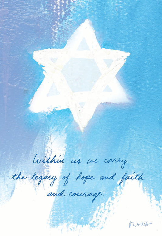 Star of David - a Flavia Weedn inspirational greeting card 4242-0133
