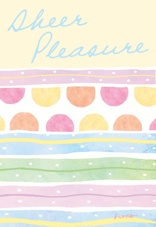 Sheer Pleasure - a Flavia Weedn inspirational greeting card 4242-0142