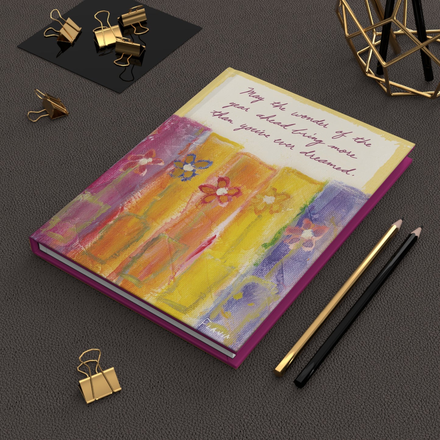 Flavia Hardcover Journal - Wonder of the Year Ahead