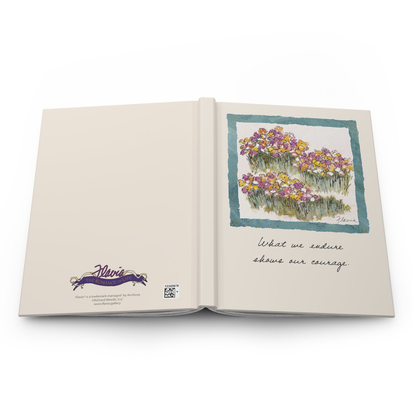 Flavia Classic Hardcover Journal - What we endure